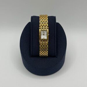 Vintage Bulova Mother Of Pearl Dial Tank Style Women's Watch